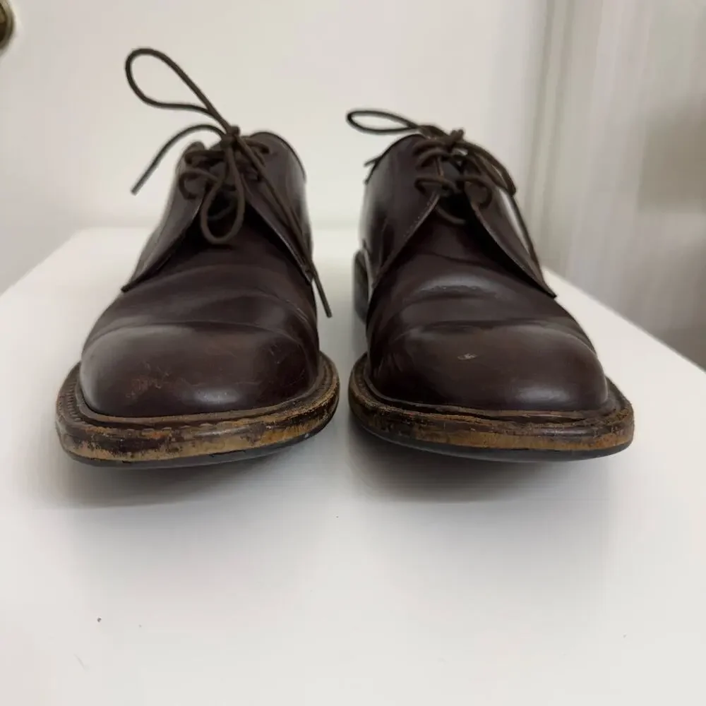 To Boot New York Adam Derrick Declan Dark Brown Calf Derby Dress Shoes Sz 10.5